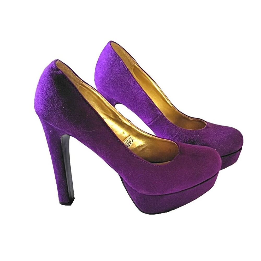 Mossimo Supply Co. Purple Faux Suede Platform Stilettos Size 7  1/2 NEW